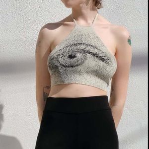 Paloma Wool Visto crop knit halter top